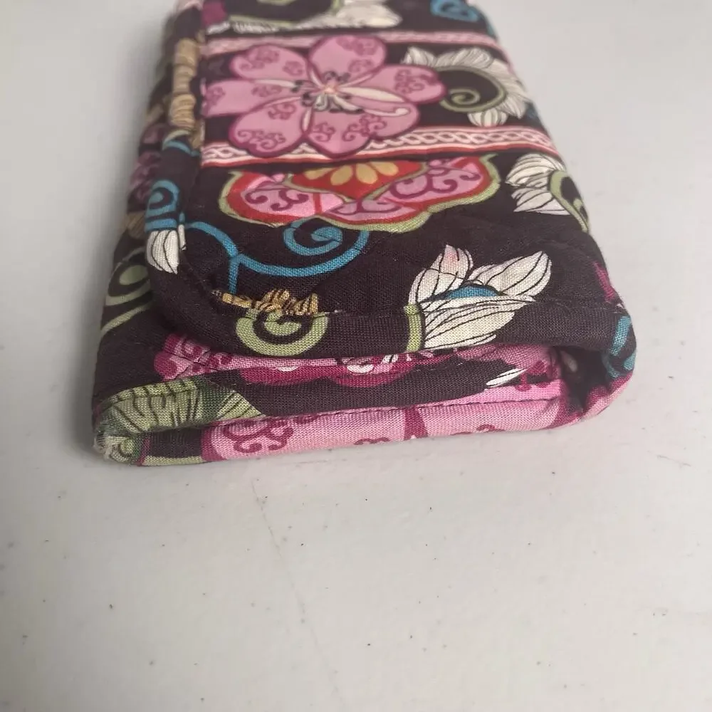 Vera Bradley Purse & Wallet Lot Jazzy Bloom Very Berry Mod Floral 100% Cotton - Picture 11 of 16